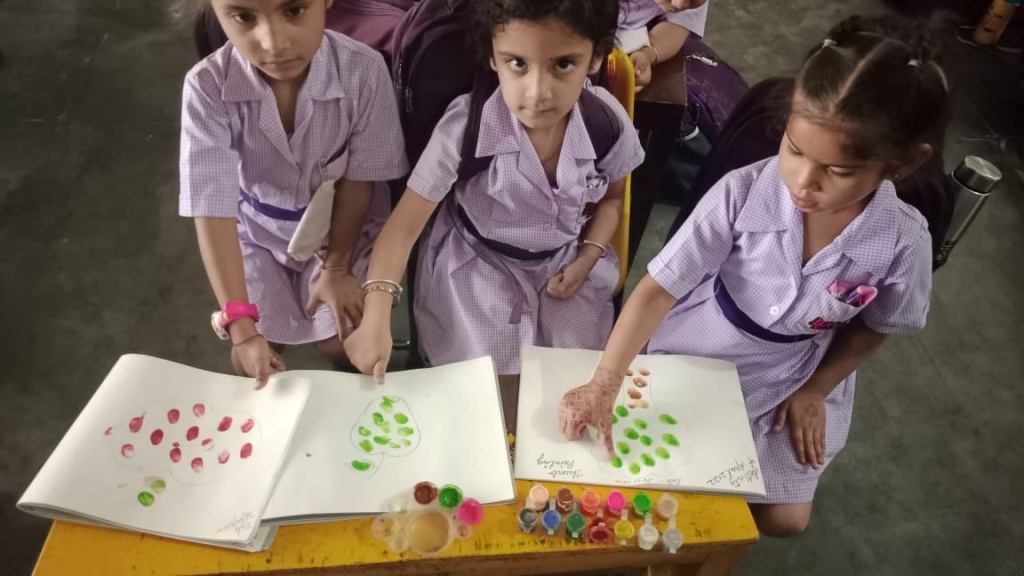 Thumb Painting Activity