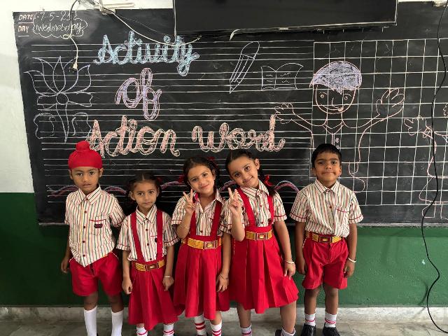 Kindergarten Action Words Activity
